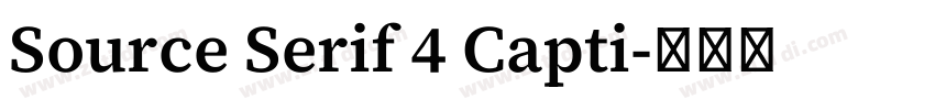 Source Serif 4 Capti字体转换